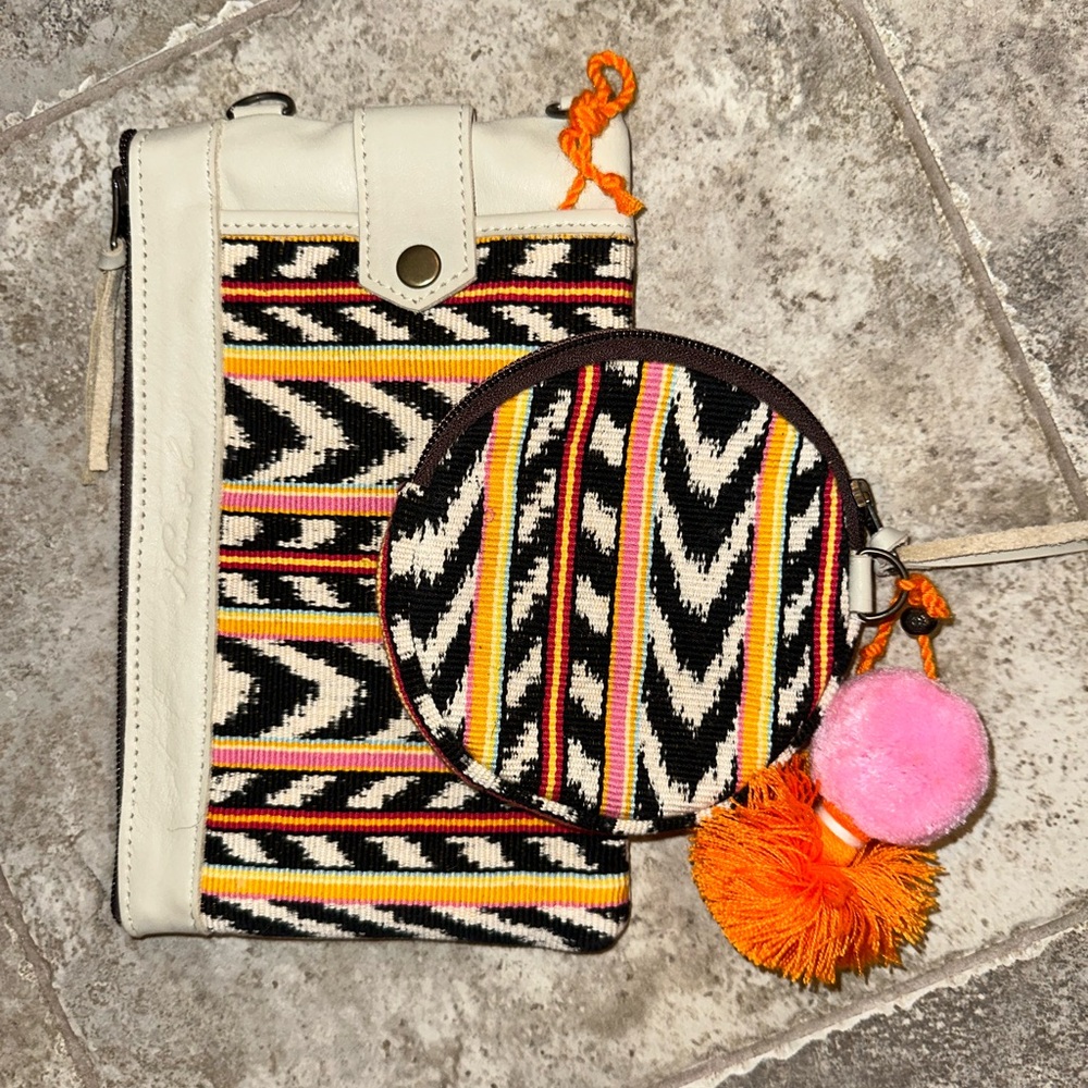 Nena and Co. everything clutch EC and matching coin purse.